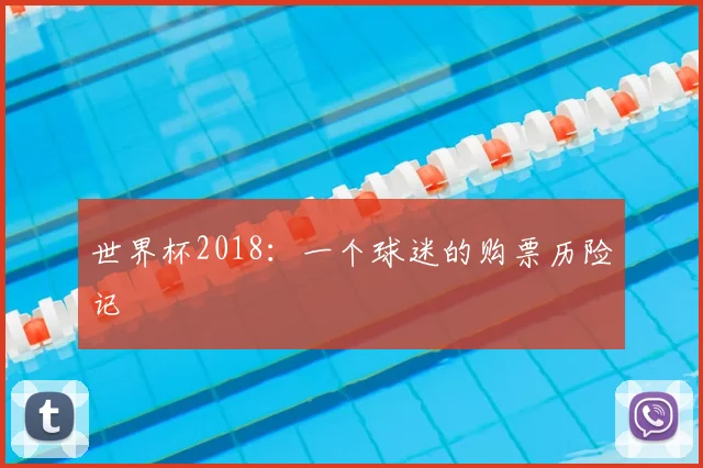 世界杯2018:一个球迷的购票历险记