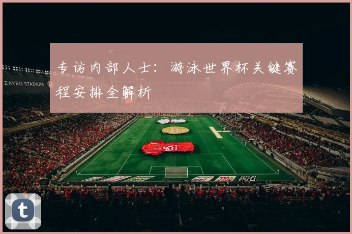 专访内部人士：游泳世界杯关键赛程安排全解析